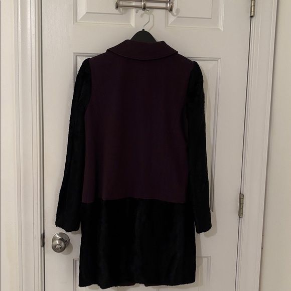 Tibi purple with black trim coat - Picture 3 of 4